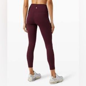 Lululemon Wunder Under Train High-Rise Tight 25” women’s size 6 heathered cassis
